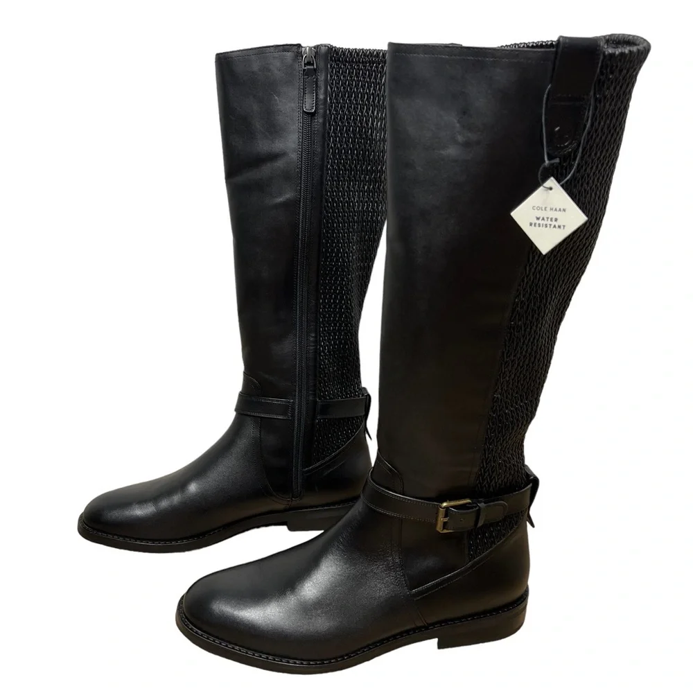 Cole‎ Haan Belted Leather Knee High Boots 11B